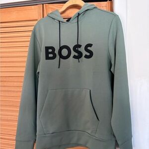 BOSS Men's Olive Hoodie